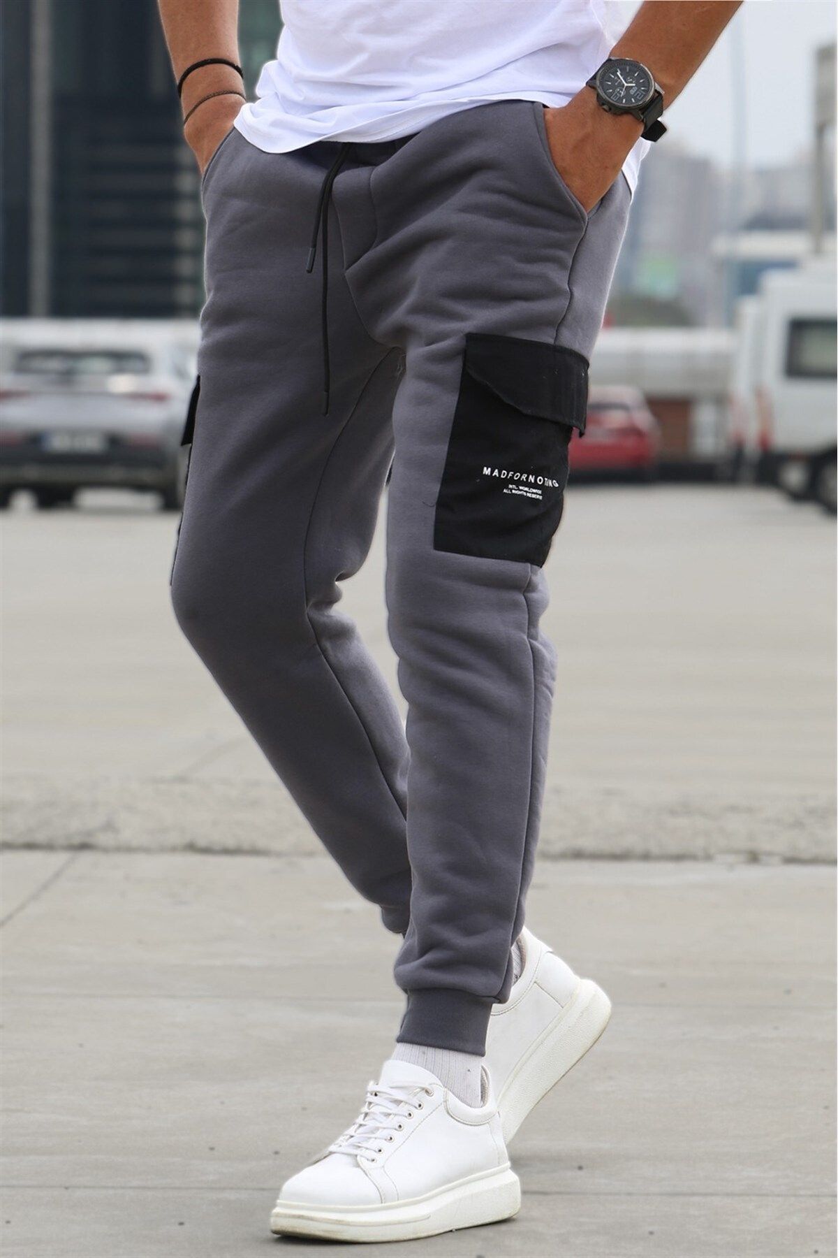 Dark grey track pants shop