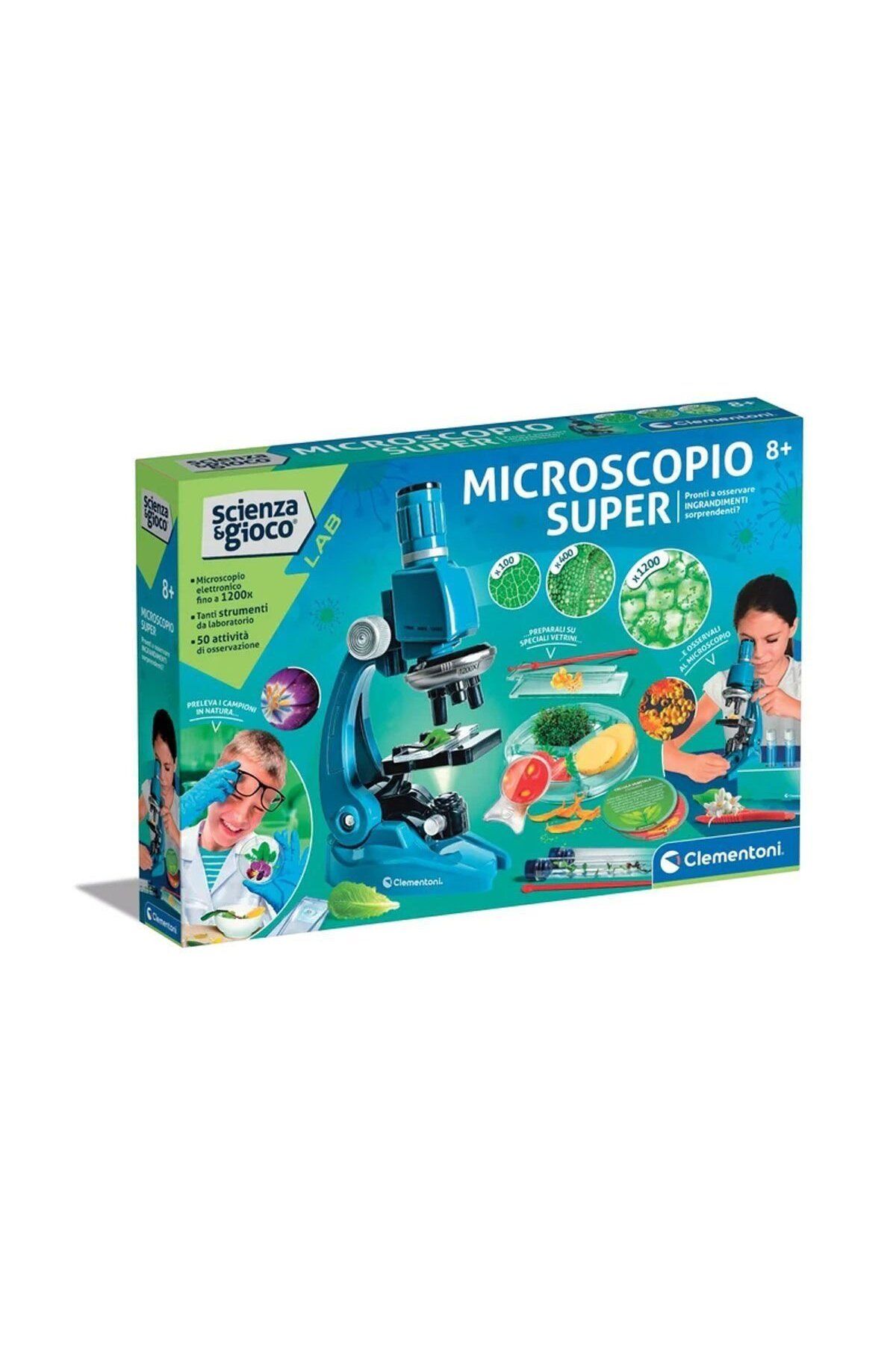 Clementoni 64473 Science and Play - Super Microscope +8 years CLM.H.64473