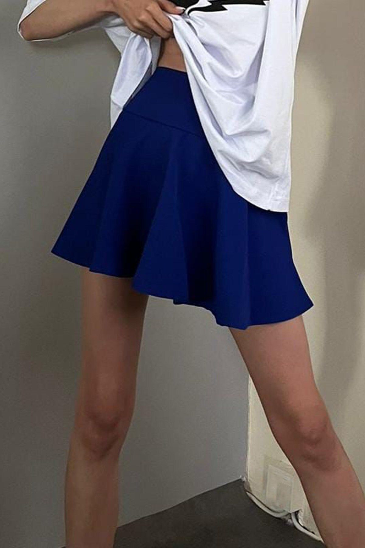 Madmext-Női Saks Basic rövid teniszszoknya Mg1456 7