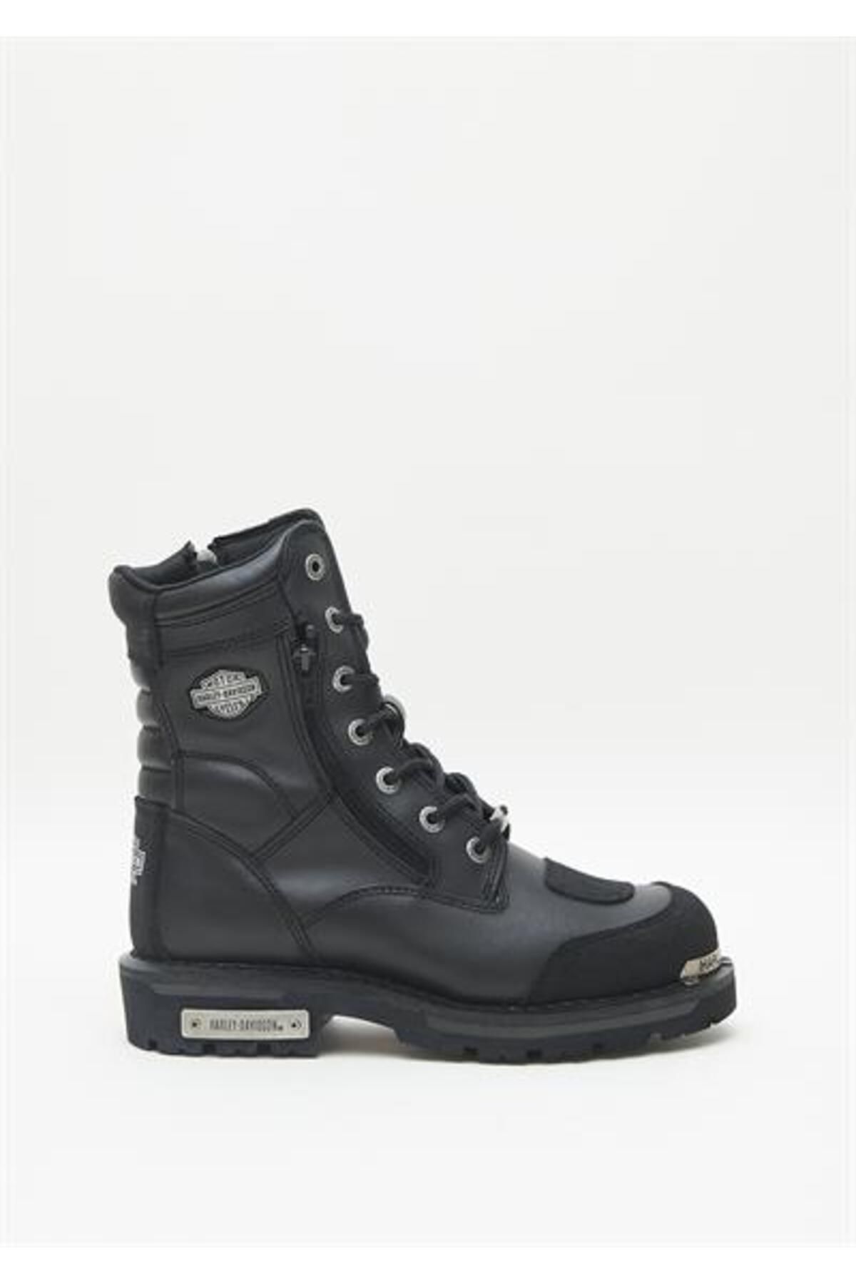 چکمه های چرمی مشکی مردانه Harley-davidson Rıddick Harley Davidson