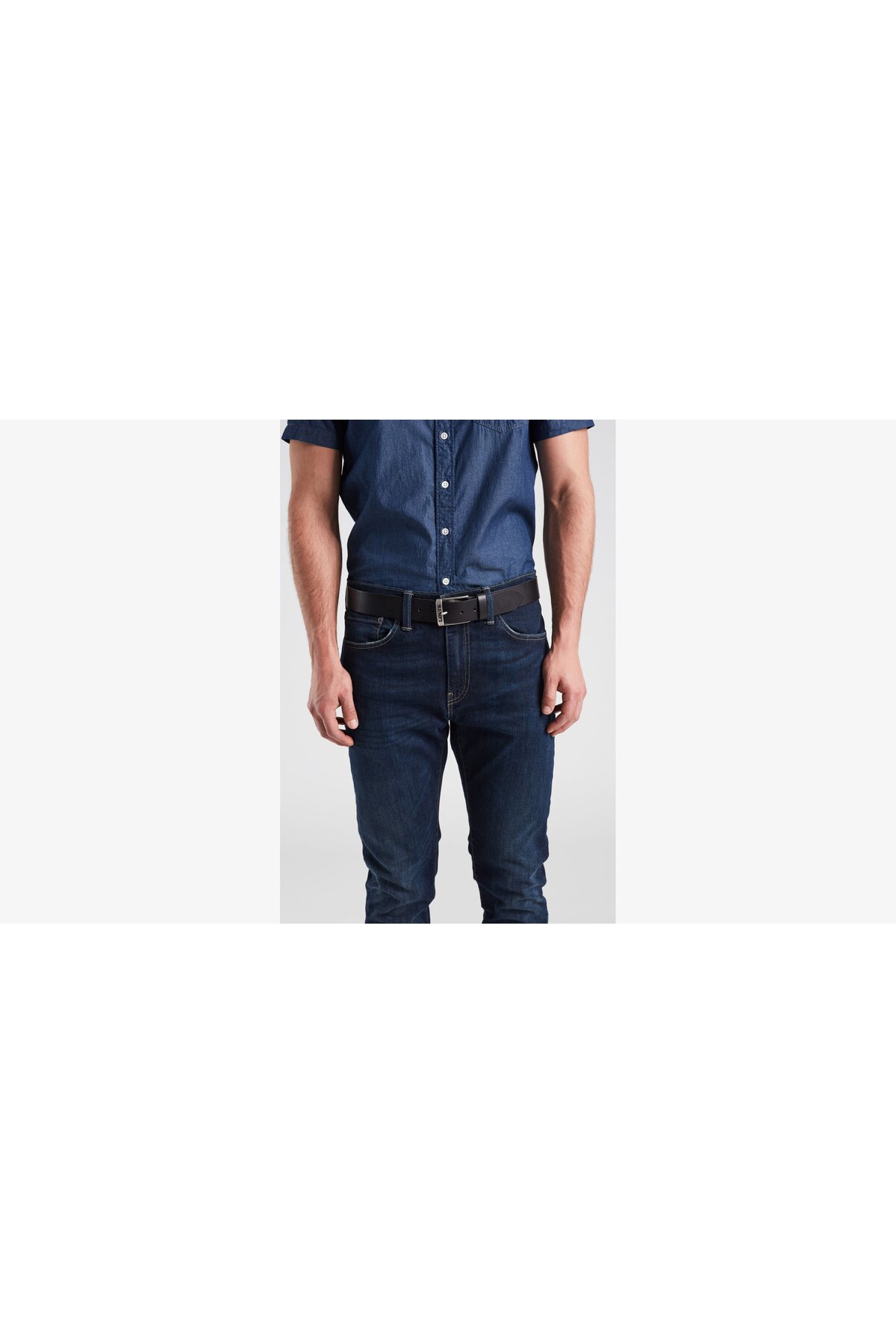 کمربند لیوایز مردانه چرم اصل مشکی         | Levi's 38016-0019 MX - تصویر 4