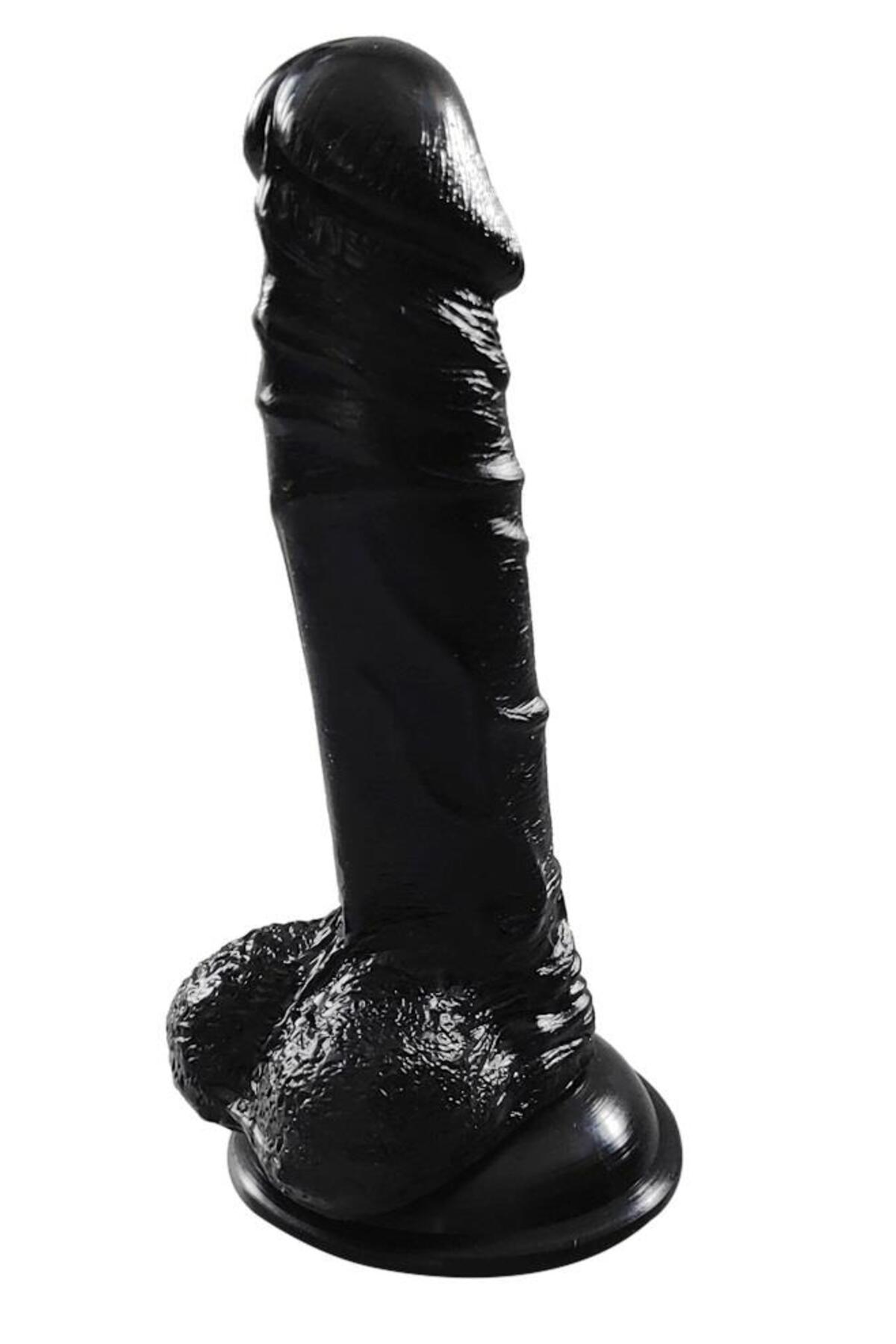 Ultra Gerçekçi Ten Dokusunda 20 Cm Güçlü Vantuzlu Zenci Süper Realistik Siyah Penis Dildo 2