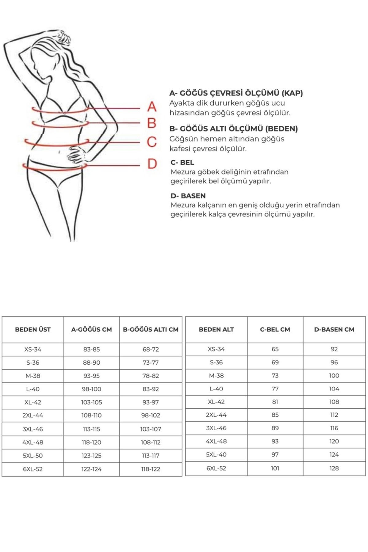 AYYILDIZ-40705 Rotes Recovery-Bikini-Set 5