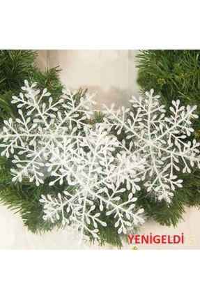 Yenigeldi 3’lü Kar Tanesi Simli Yılbaşı Süsü, Simli Kar Tanesi