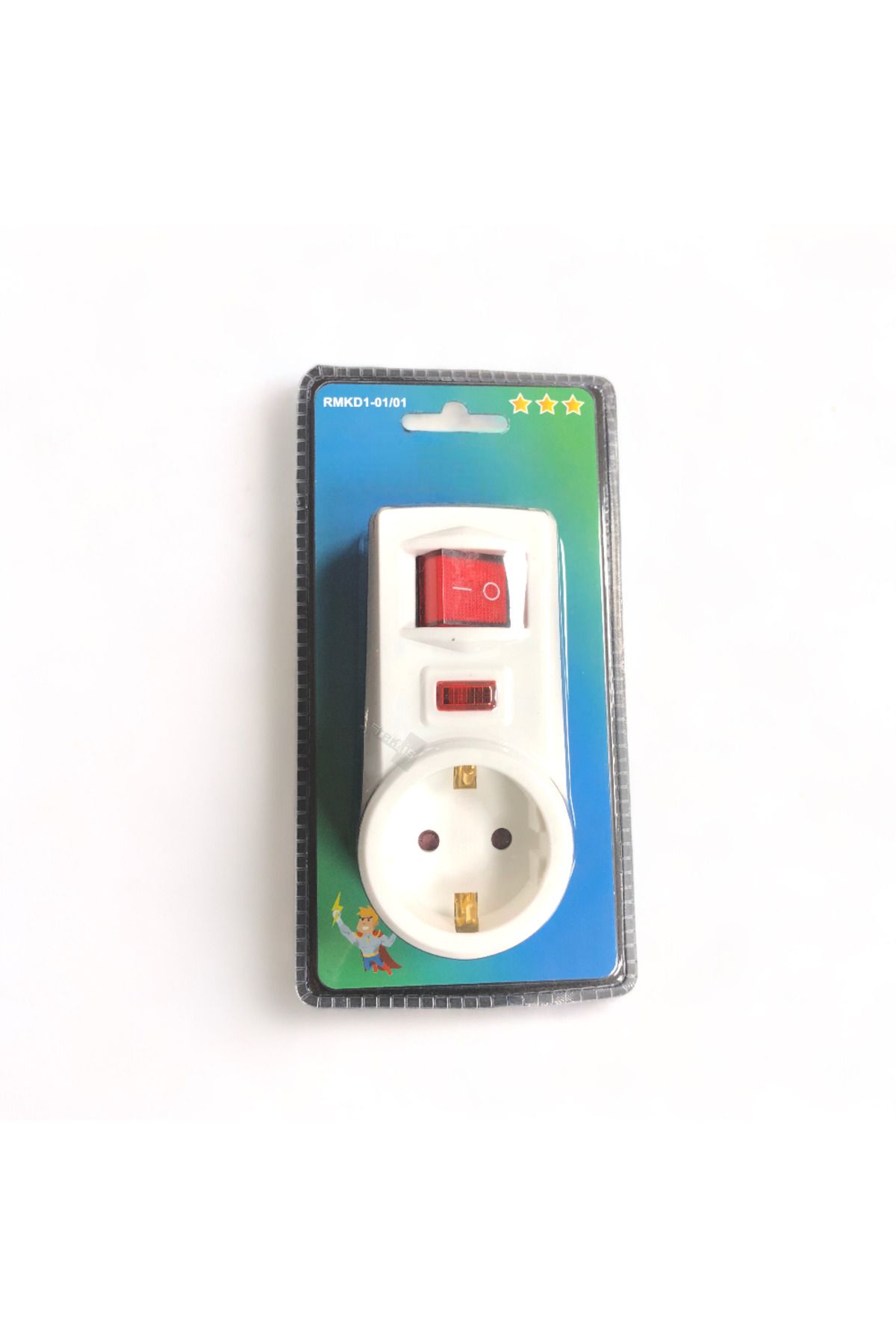Tek-İş-Plug Socket Switched Surge Protected 5