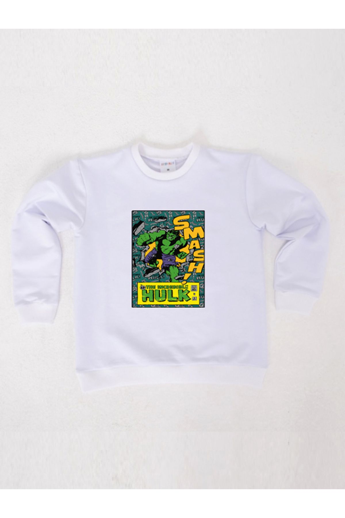 Hulk printed cotton fabric children s sweatshirt Trendyol