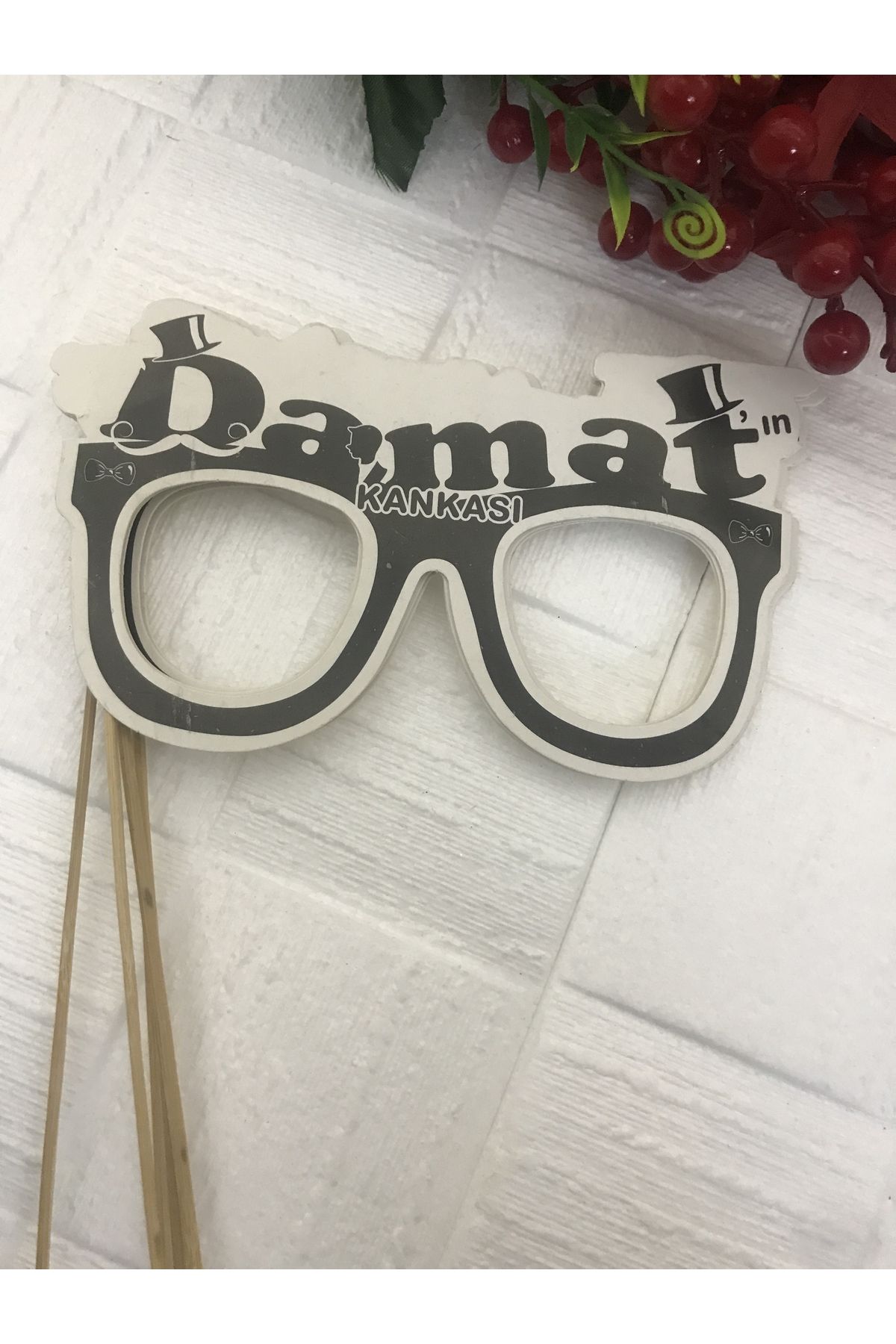 Deniz Party Store Damadın Kankası ... Temalı Gözlük şeklinde Konuşma Balonu 5 adet