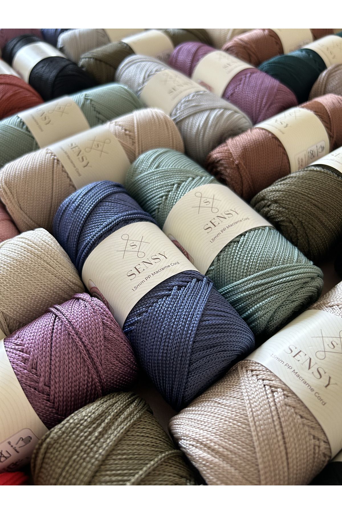 SENSY-1.5 Mm - 100 gr Polyester Macrame Thread Copper 150 M Polyester Macrame Thread Suppla Rope And Bag Thread 4