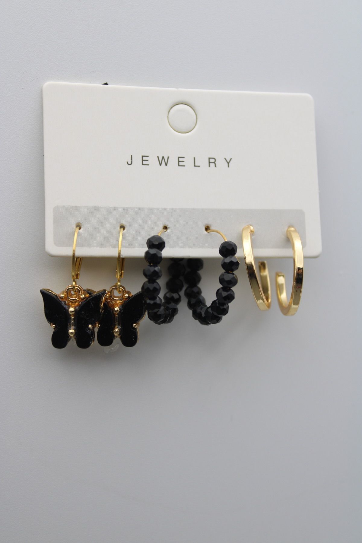 Black sales stylish earrings