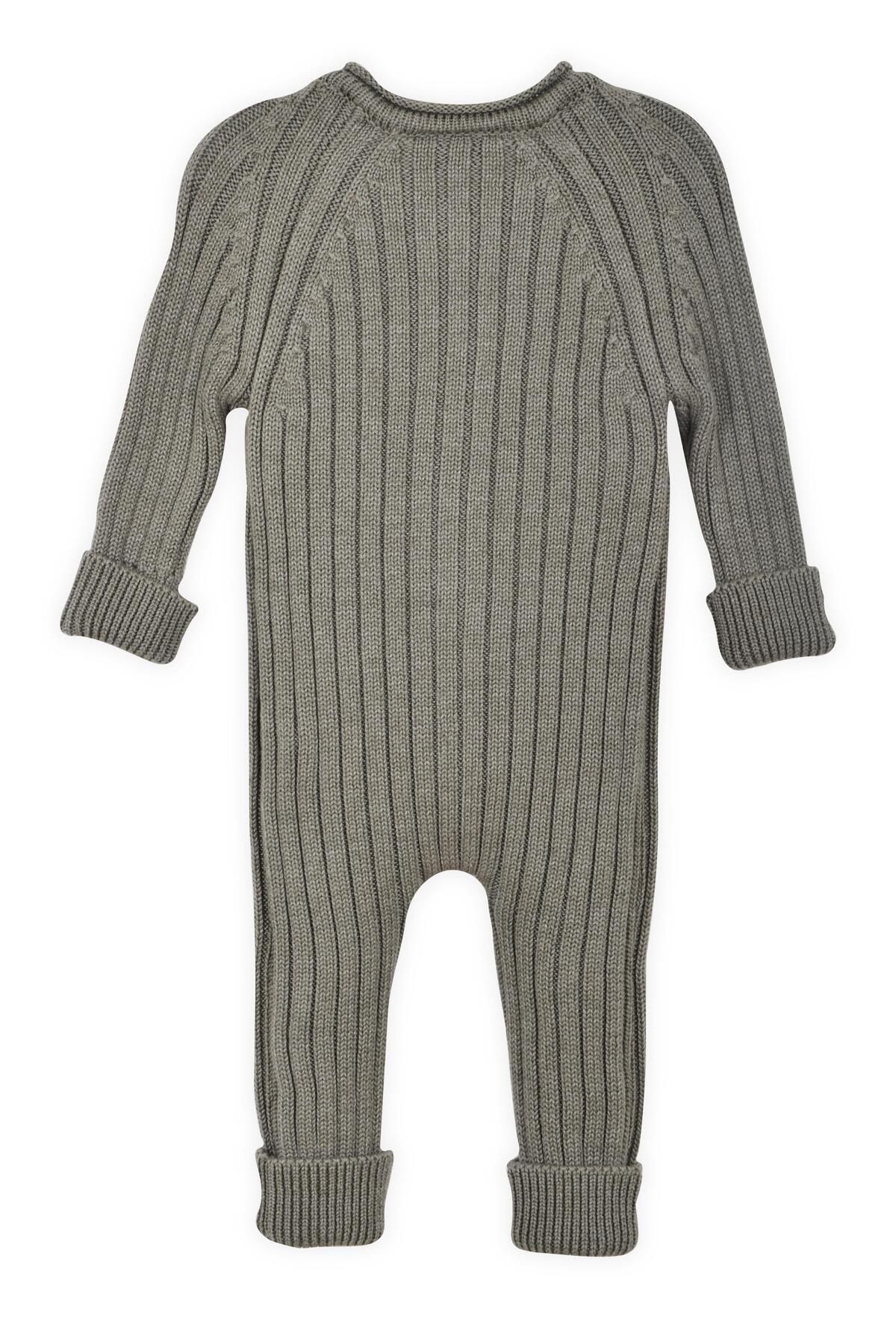 Khaki ribbed jumpsuit sales