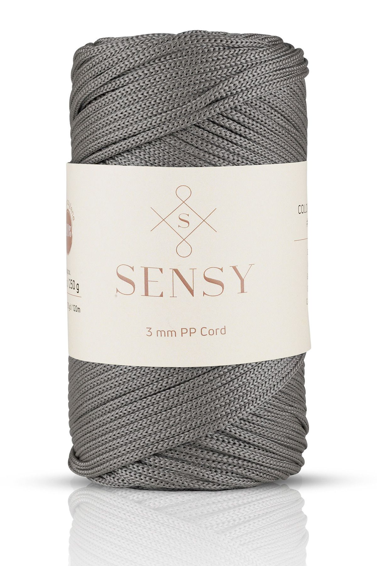 SENSY-3 Mm - 250 gr Polyester Macrame Thread Gray 120 M Polyester Macrame Thread Suppla Rope And Bag Thread 1