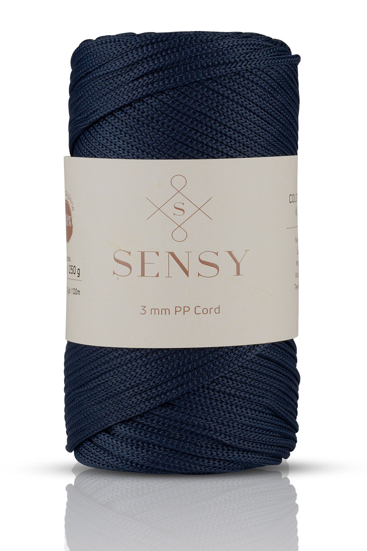 SENSY-3 Mm - 250 gr Polyester Macrame Thread Navy Blue 120 M Polyester Macrame Thread Supla Thread And Bag Thread 1