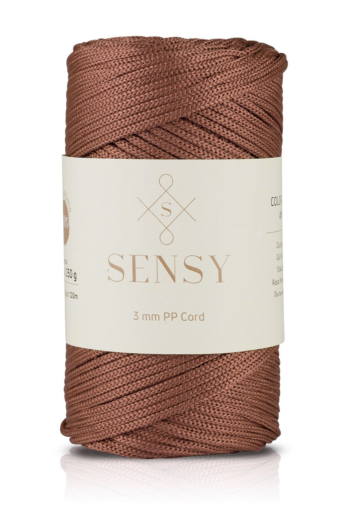 SENSY-3 mm - 250 gr frânghie din poliester macrame cupru 120 m frânghie din poliester macrame frânghie de încărcare și ață de sac 1