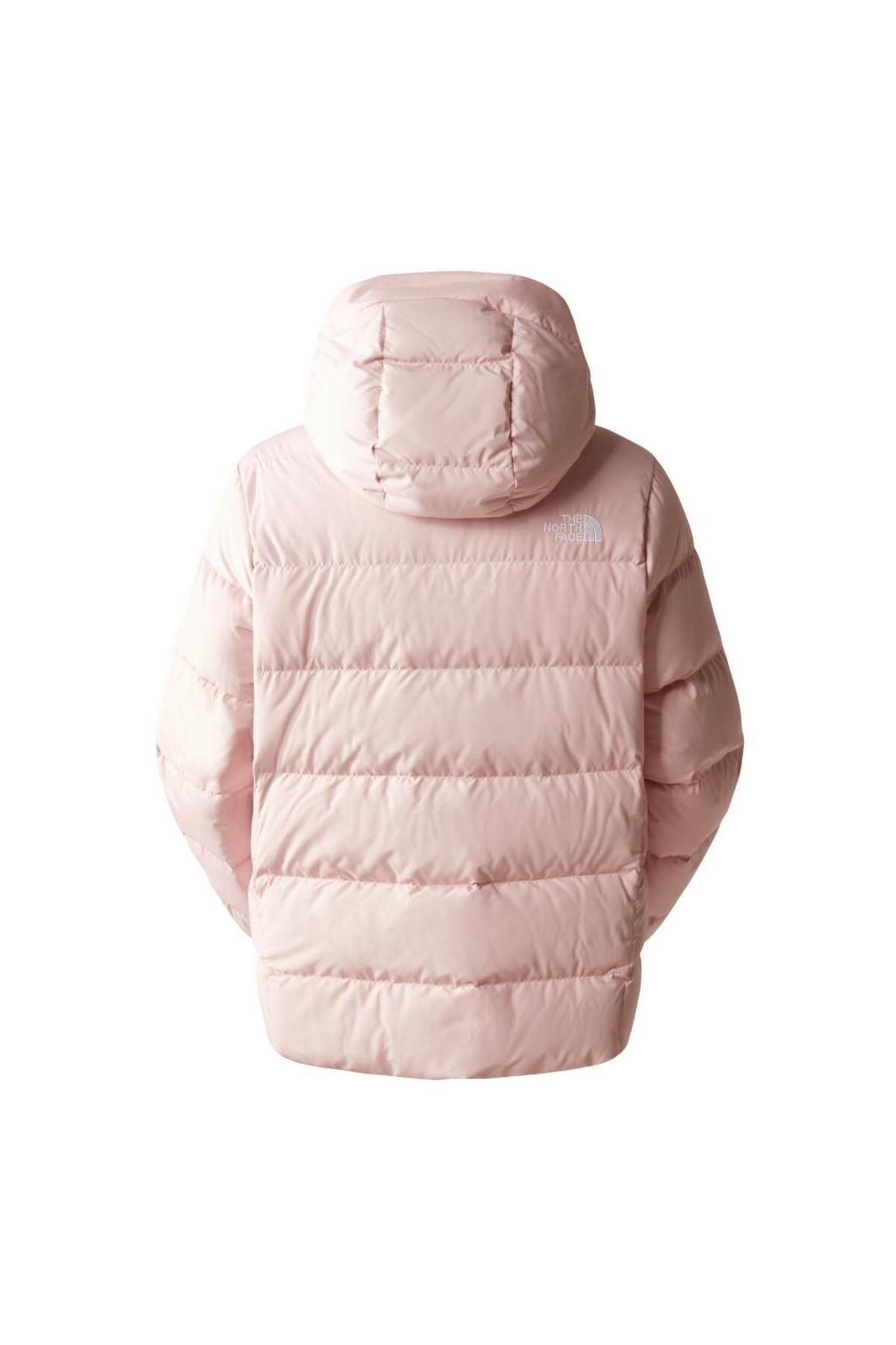 Girls pink 2025 north face coat