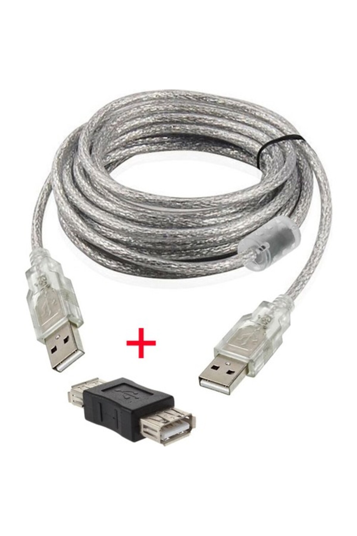 Usb 2.0 Erkek Erkek Kablo Usb Dişi Dişi Çevirici Aparat 10m