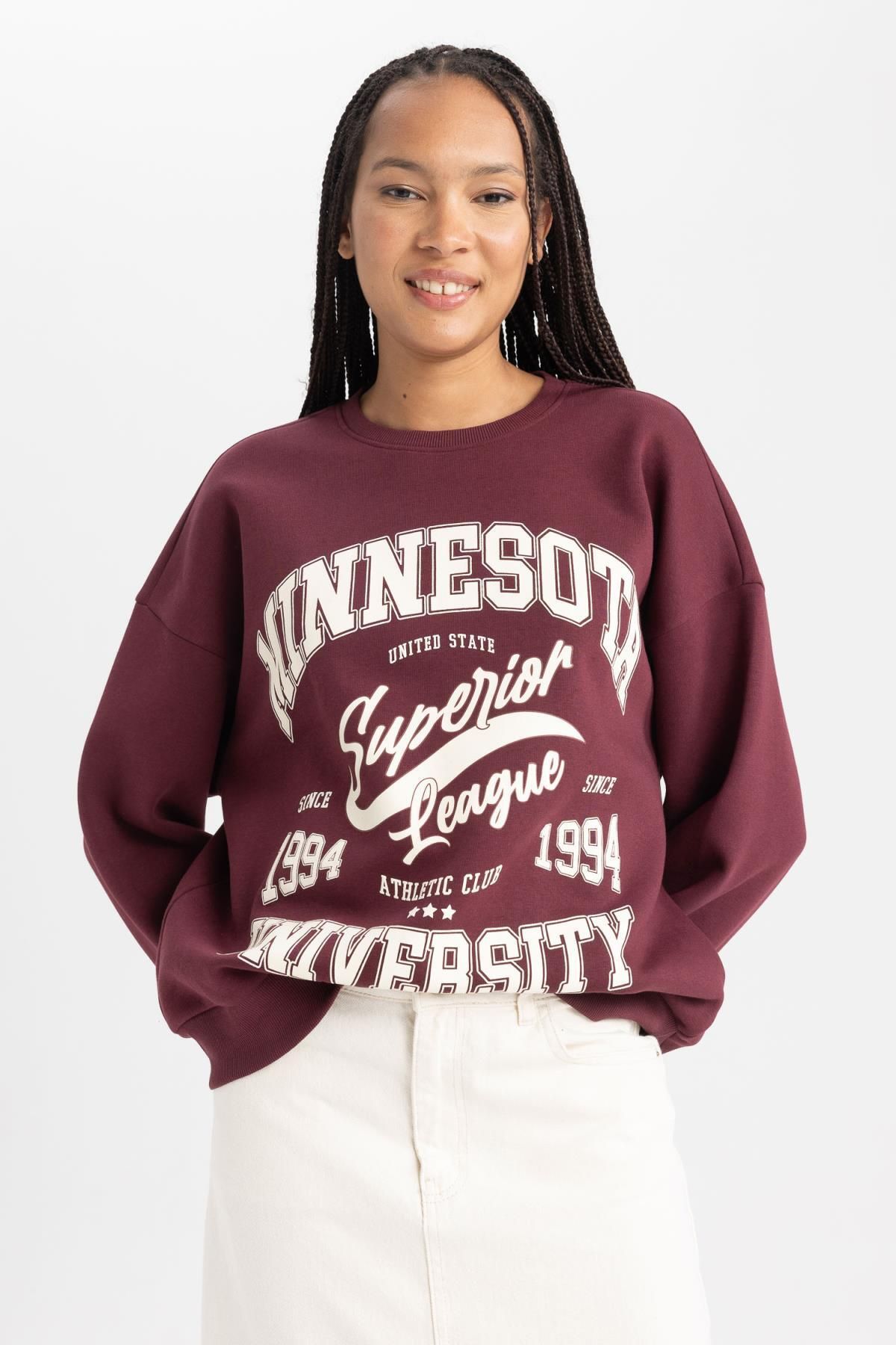 Thick crewneck sweatshirt sale