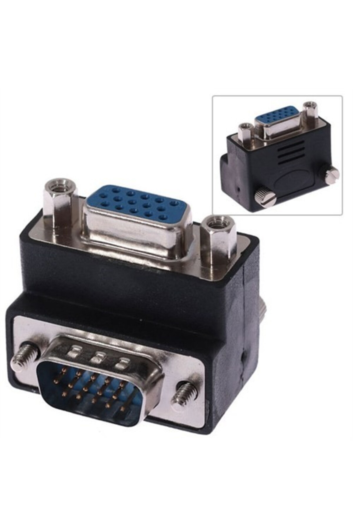 Ti-mesh Hdb15pin Male To Hdb15 Female 90°adapter