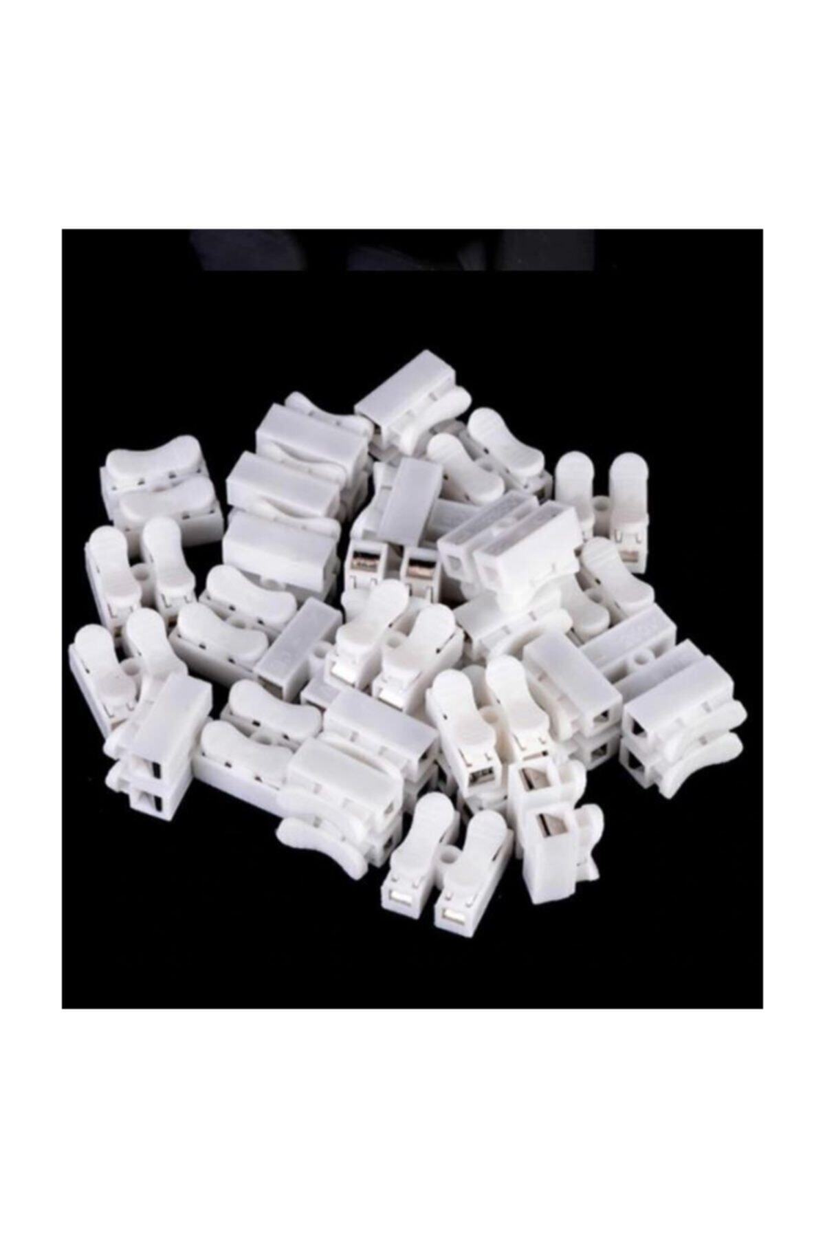 Latch Screwless Terminal Block Push Type 2 Li 2 Pin Pack of 100