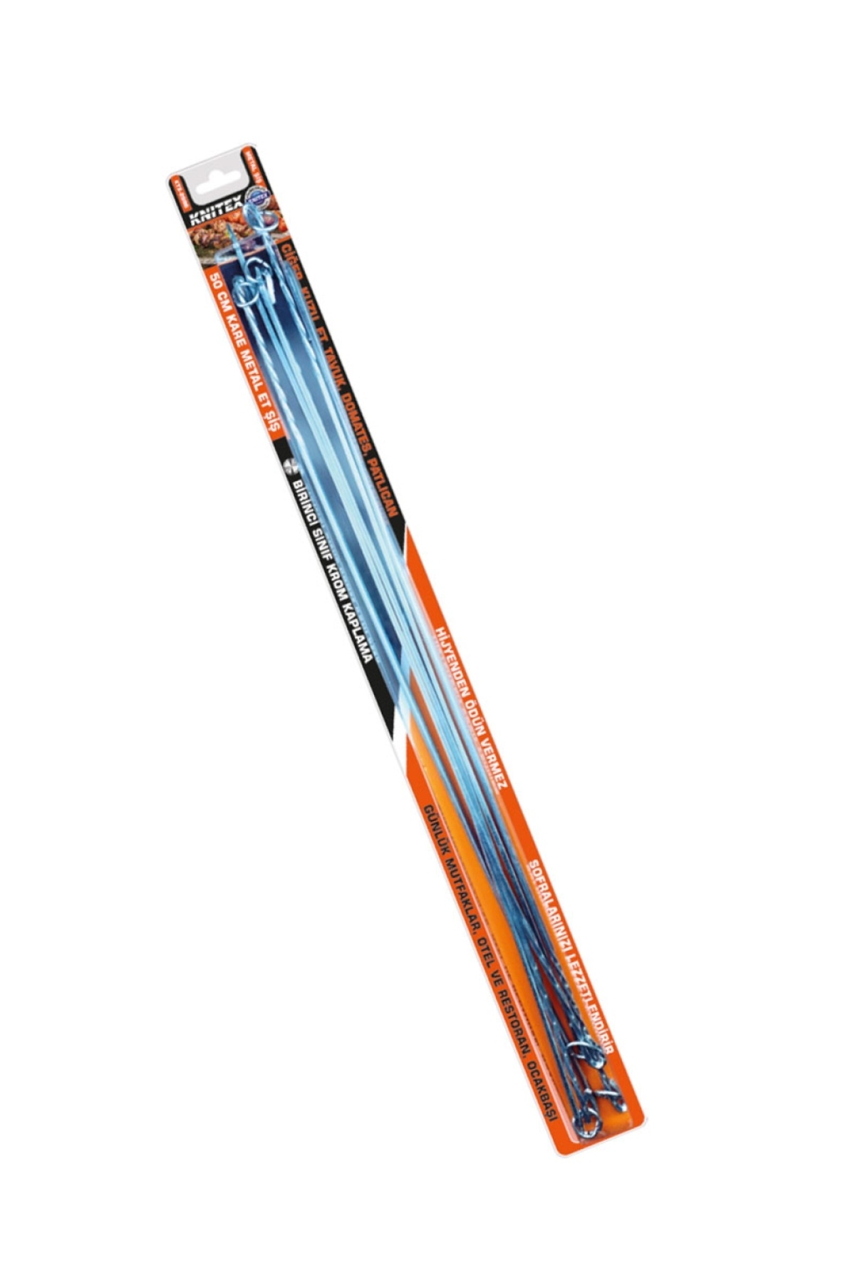 Ktx-2996 Metal Kare Et Şiş 50 Cm. ( 1 Paket 6 Adet ) -97