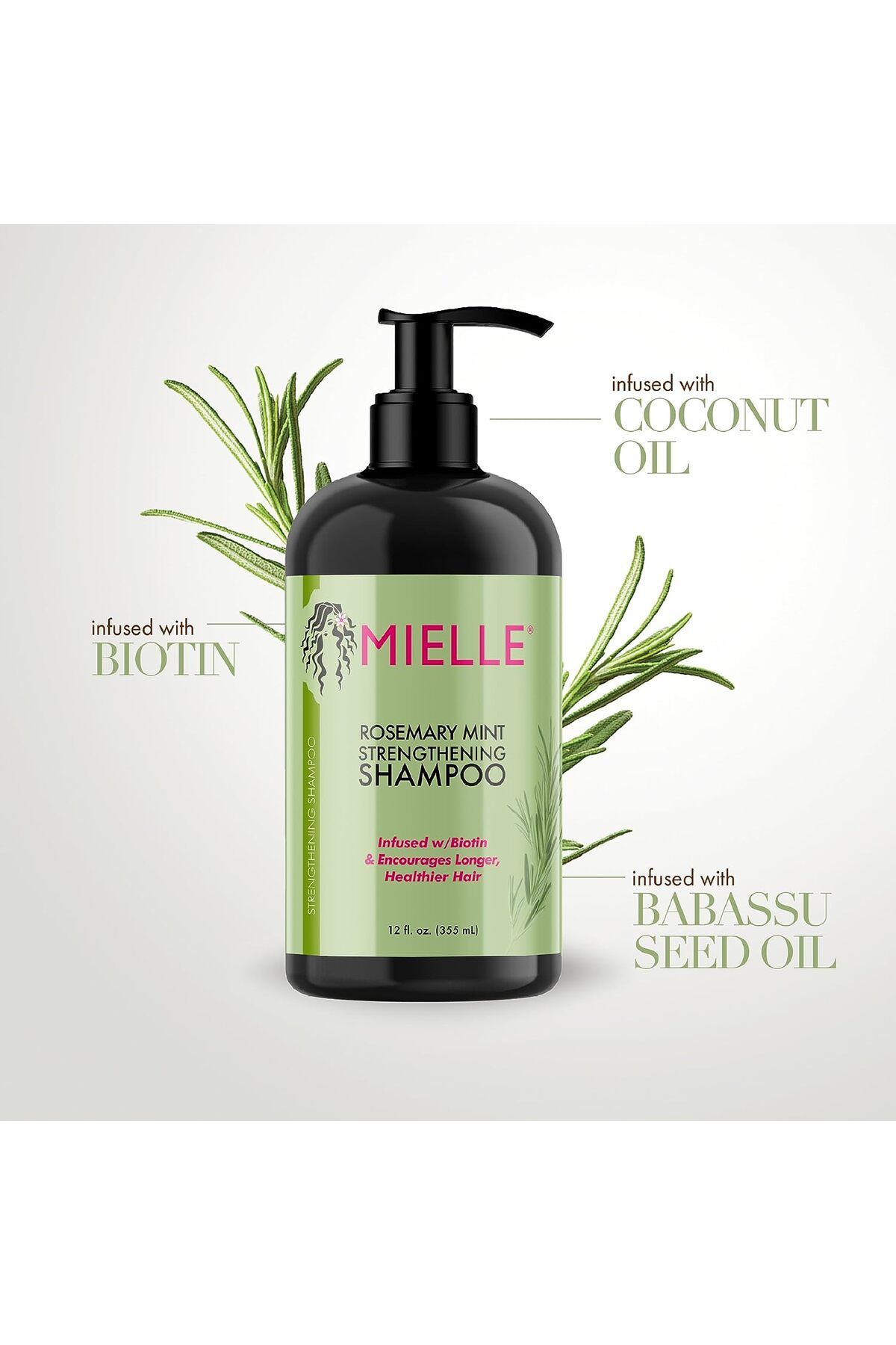 MIELLE Rosemary Mint Strengthening Shampoo