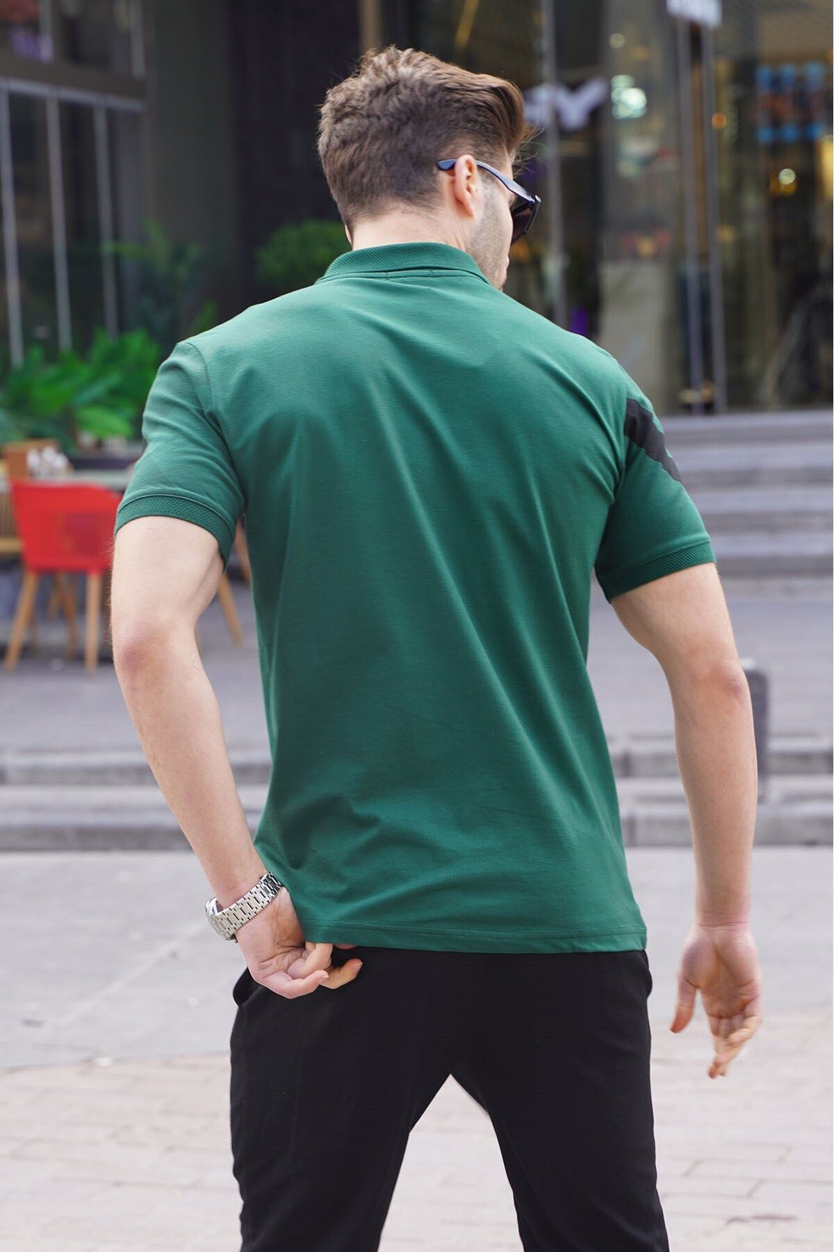 Dark green polo neck shop