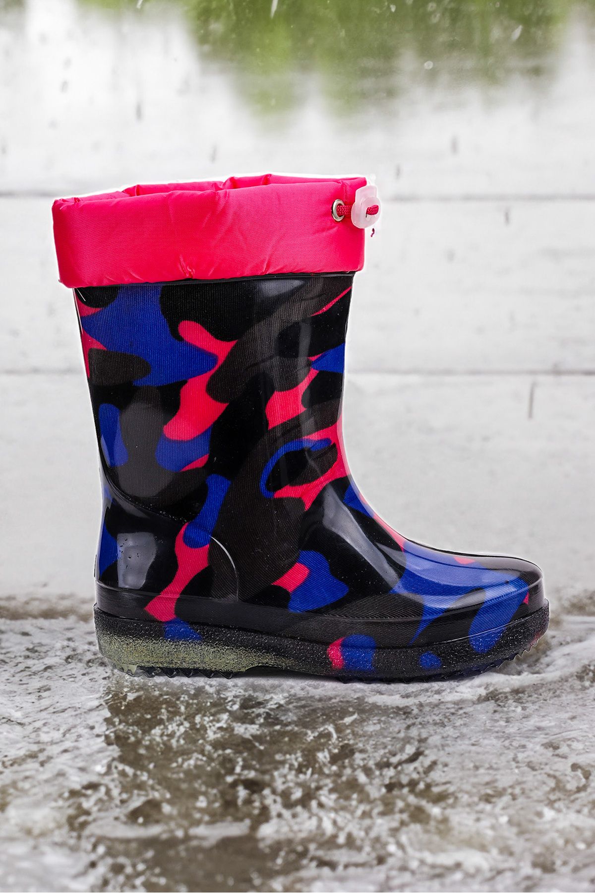 Kiko Kids Knee High Boots Dark blue Flat Trendyol