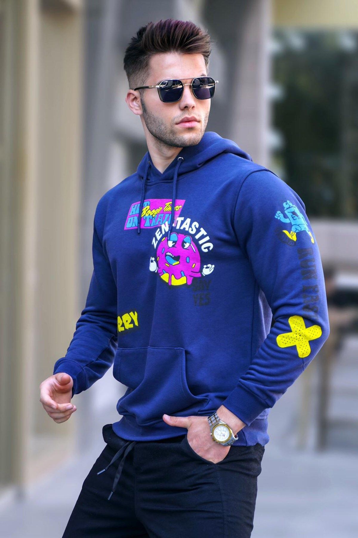 Navy blue hoodie mens new arrivals