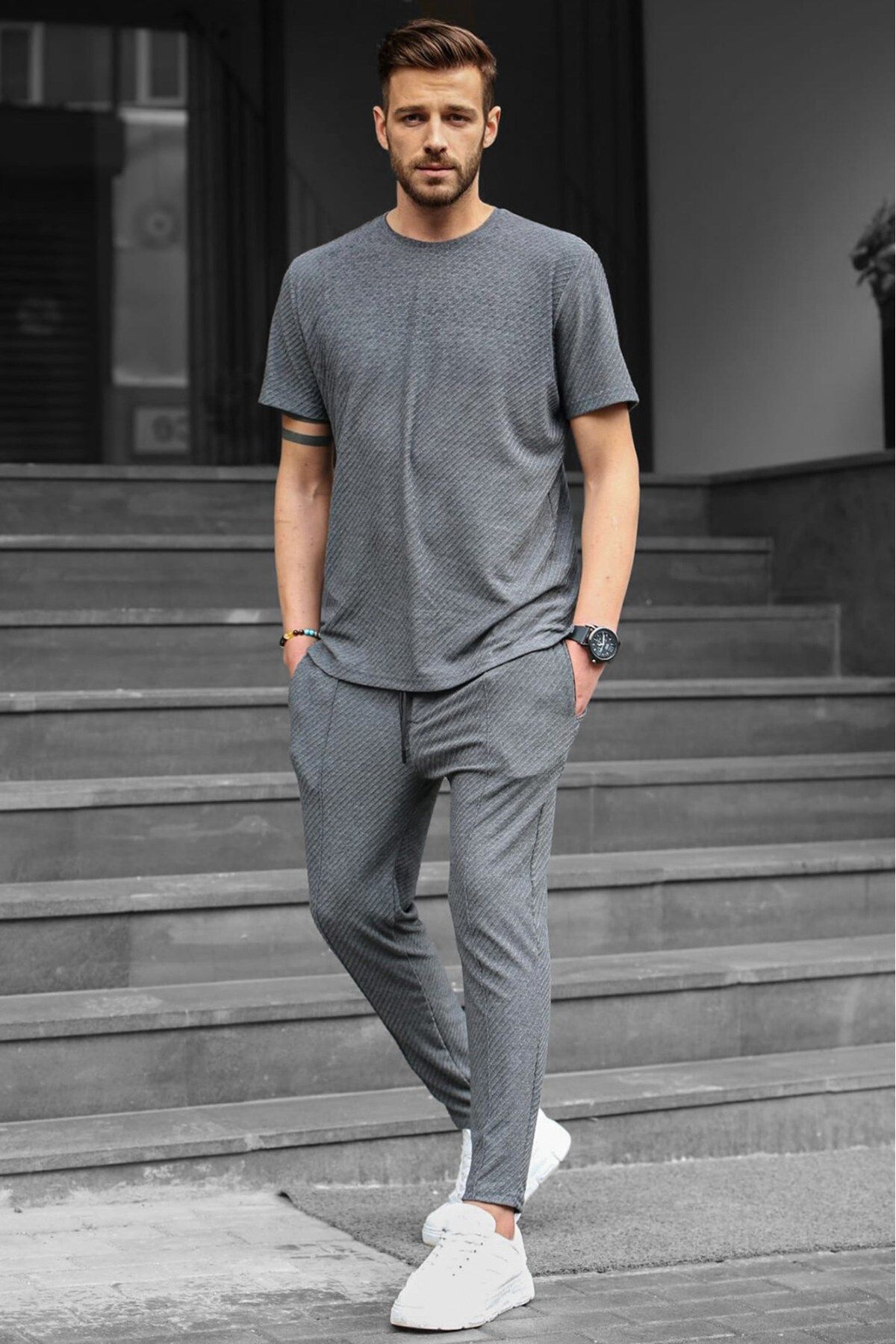 Gray sweat suit hotsell