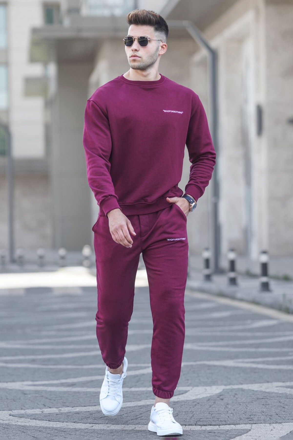 Burgundy discount tracksuit mens