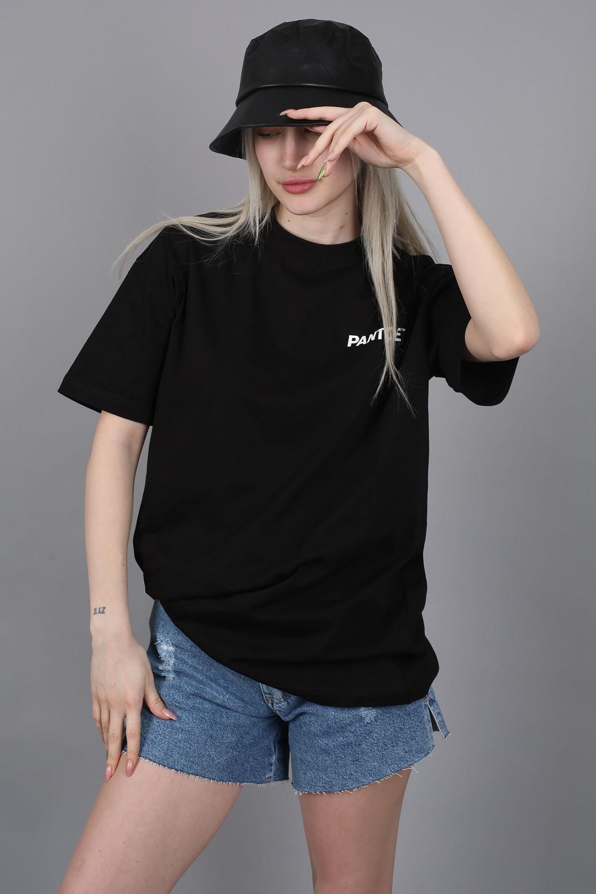 Madmext تیشرت زنانه با چاپ مشکی روی Fit MG1492