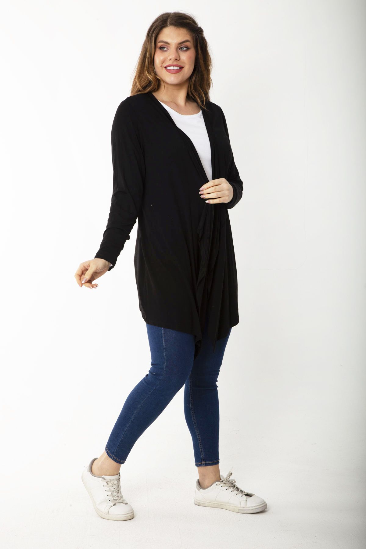 Black shawl hotsell cardigan womens