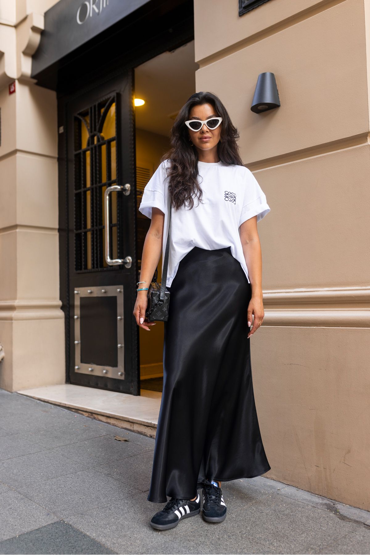 Black leather sale skirt elastic waist