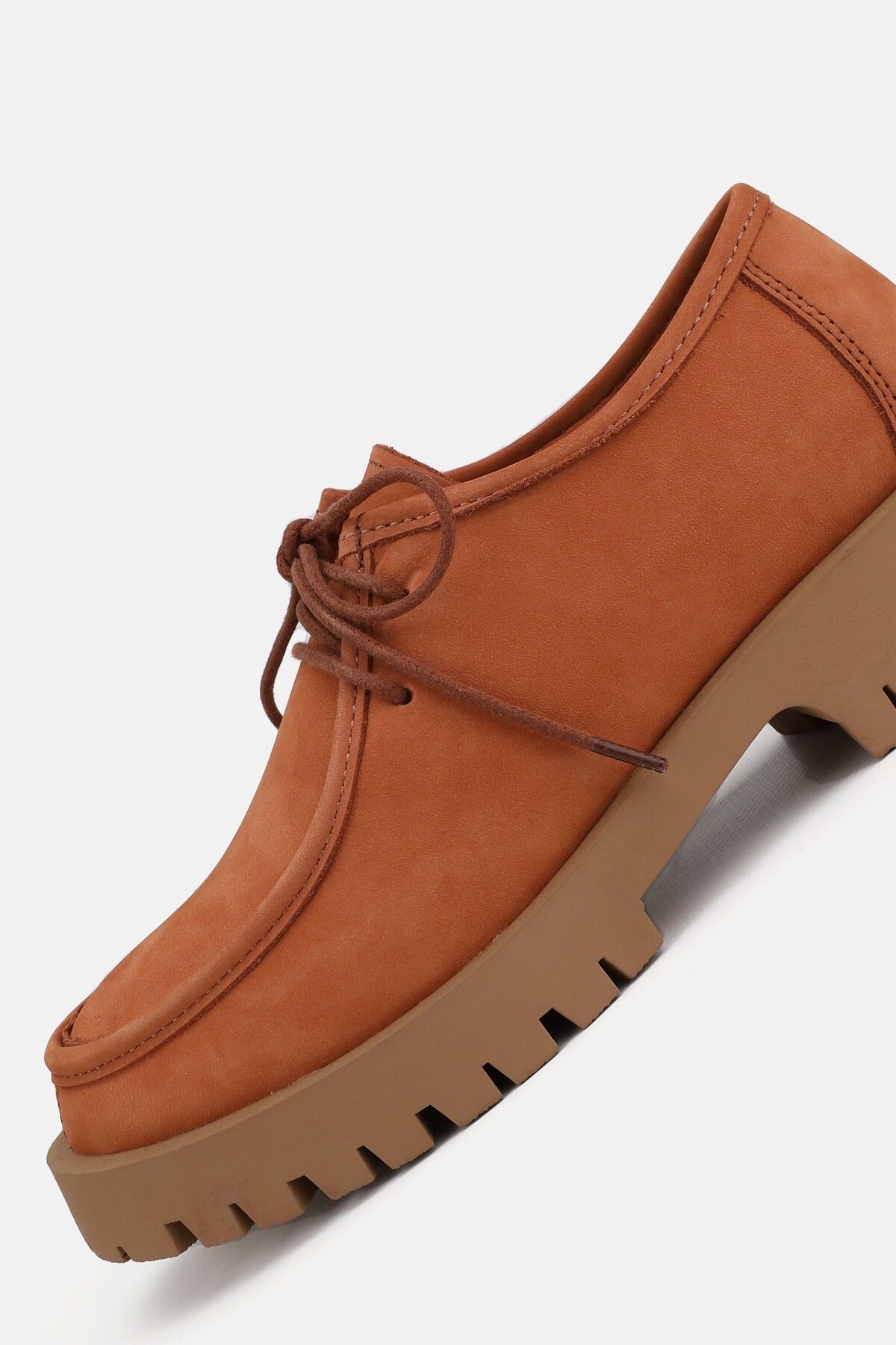 کفش های آکسفورد چند رنگ زنانه توری چرمی طبیعی Taban Nubuck واقعی TUNAELLİ