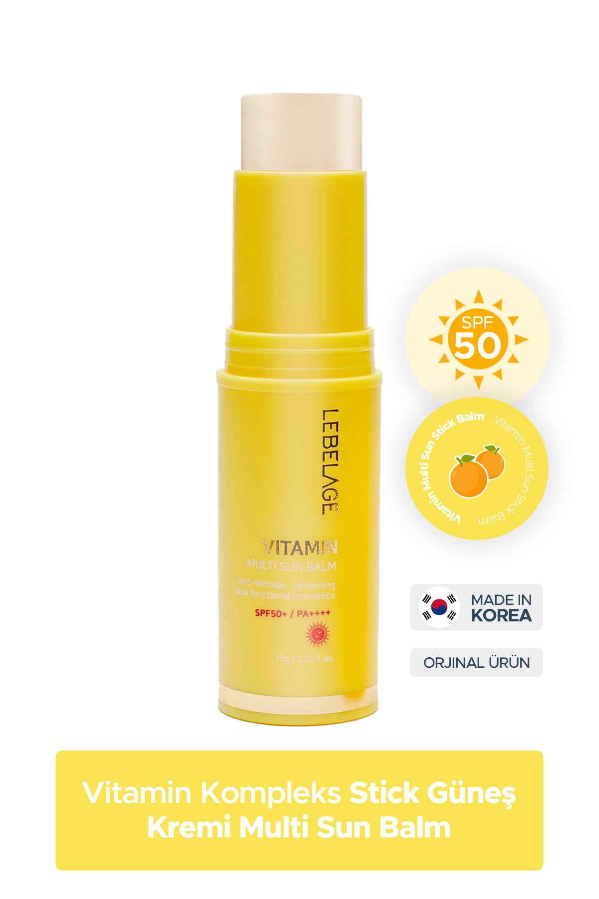 LEBELAGE Kuru Cilt Için Vitamin Kompleksi Stick Güneş Koruyucu Vitamin Sun Balm Spf 50 /pa . — 8809679092017