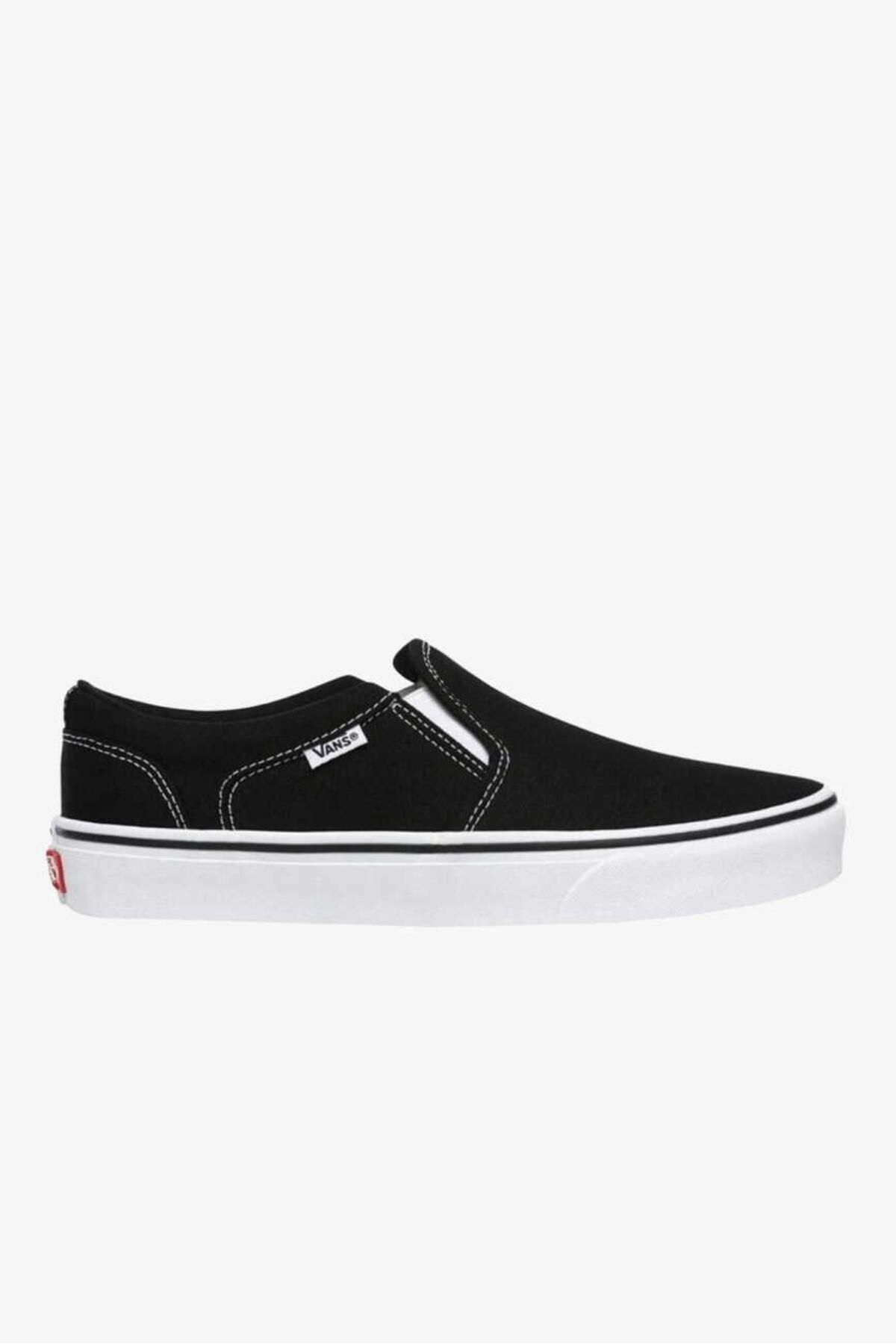 Vans asher hot sale black sneakers