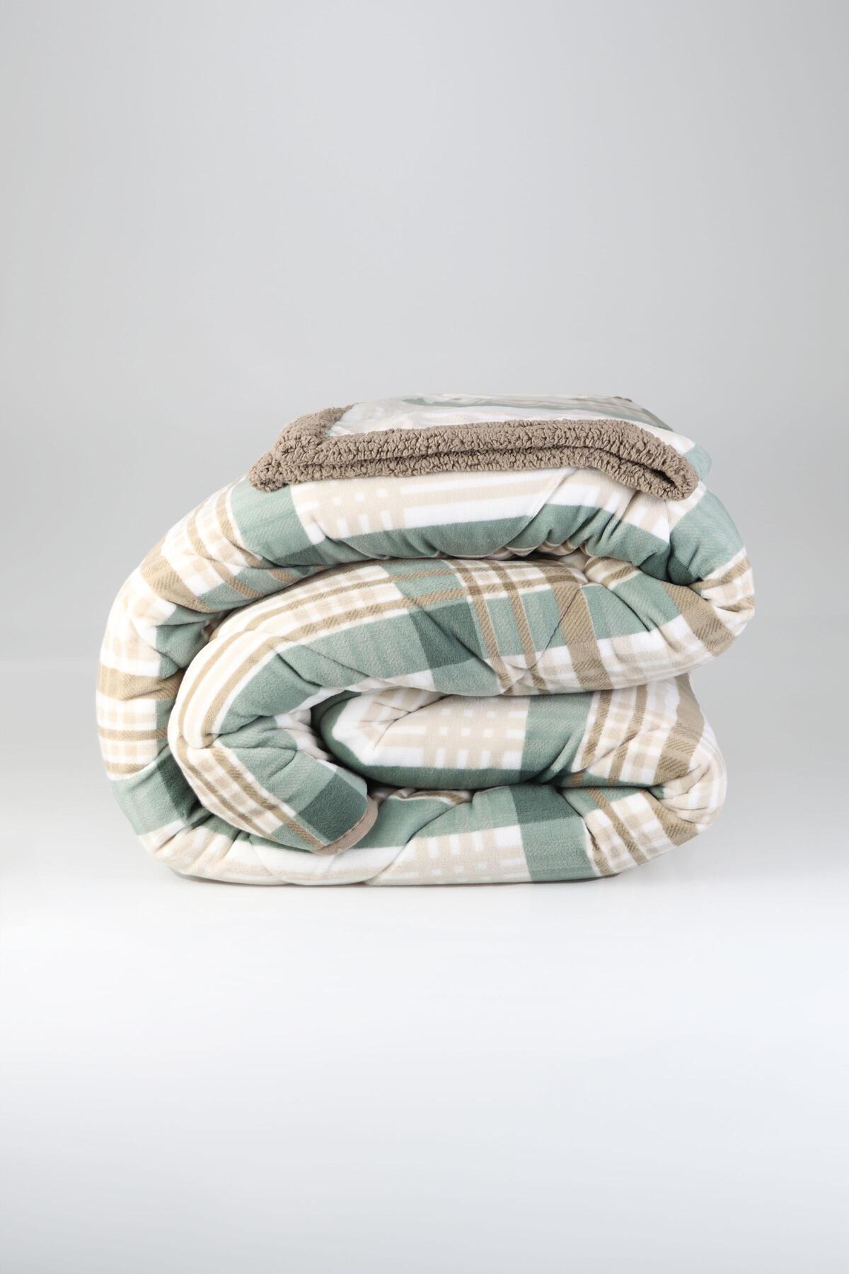 Merinos Comforter Tek Kişilik Yorgan Seti Yeşil 160X240