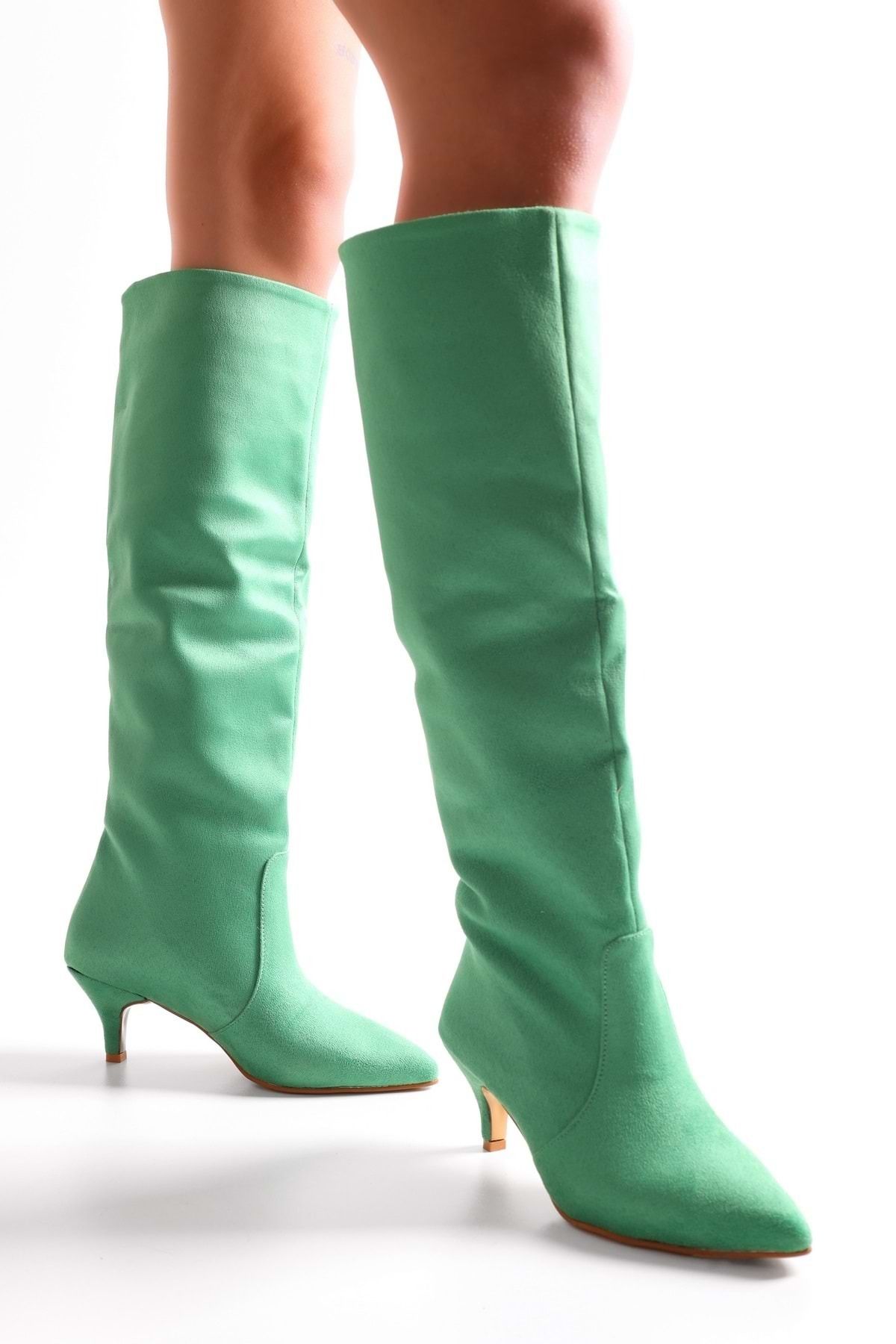 Hunter green suede boots online