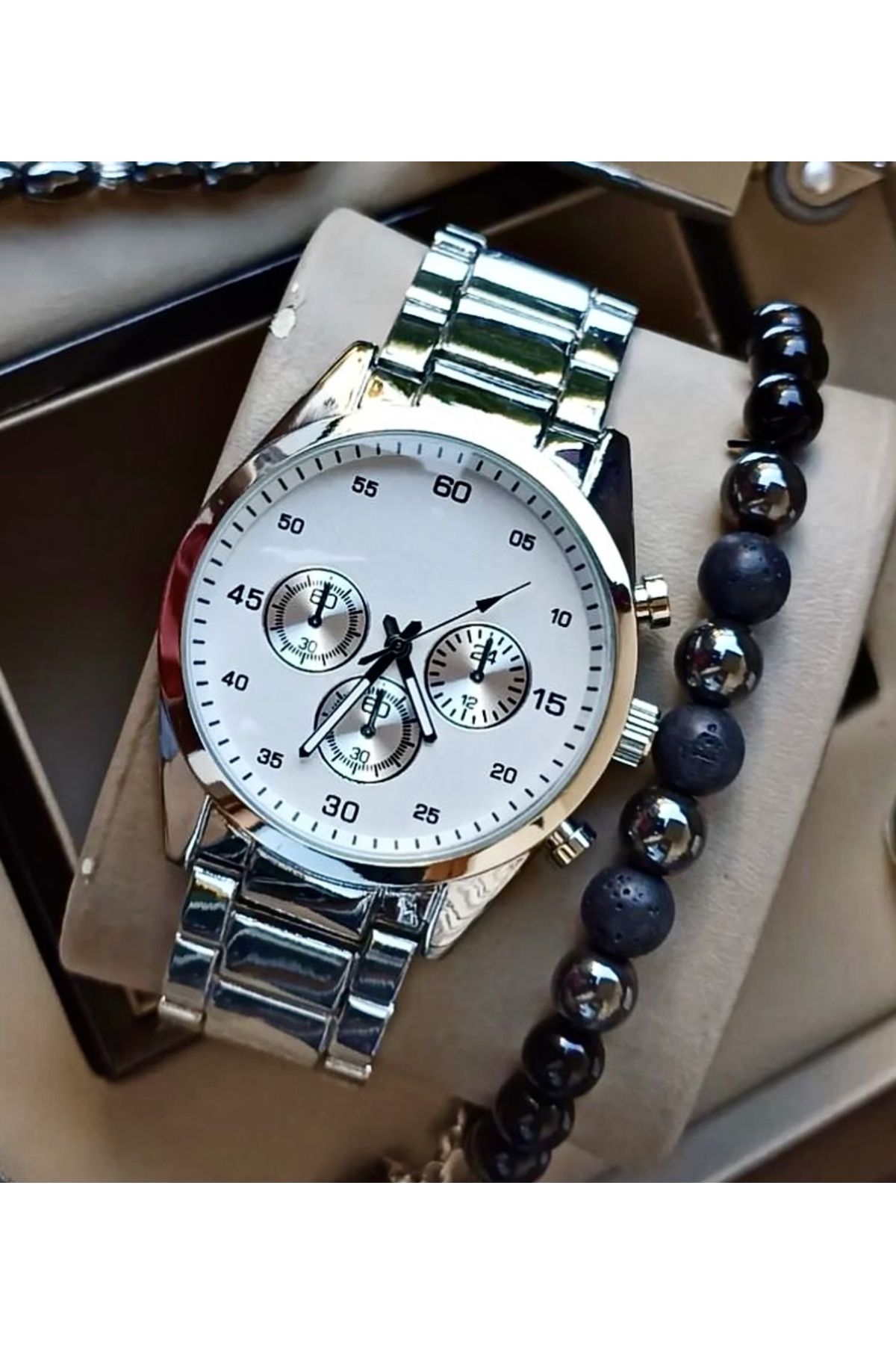 pullmarkt Bracelet analog wrist watch set Trendyol