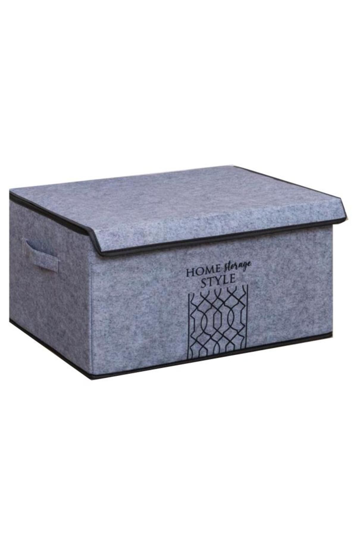 Flosoft-Maxi Storage Box with Felt Lid, Multi-Purpose Organizer Box Organizer Chest Maxi Size 47x37x24 Cm 4