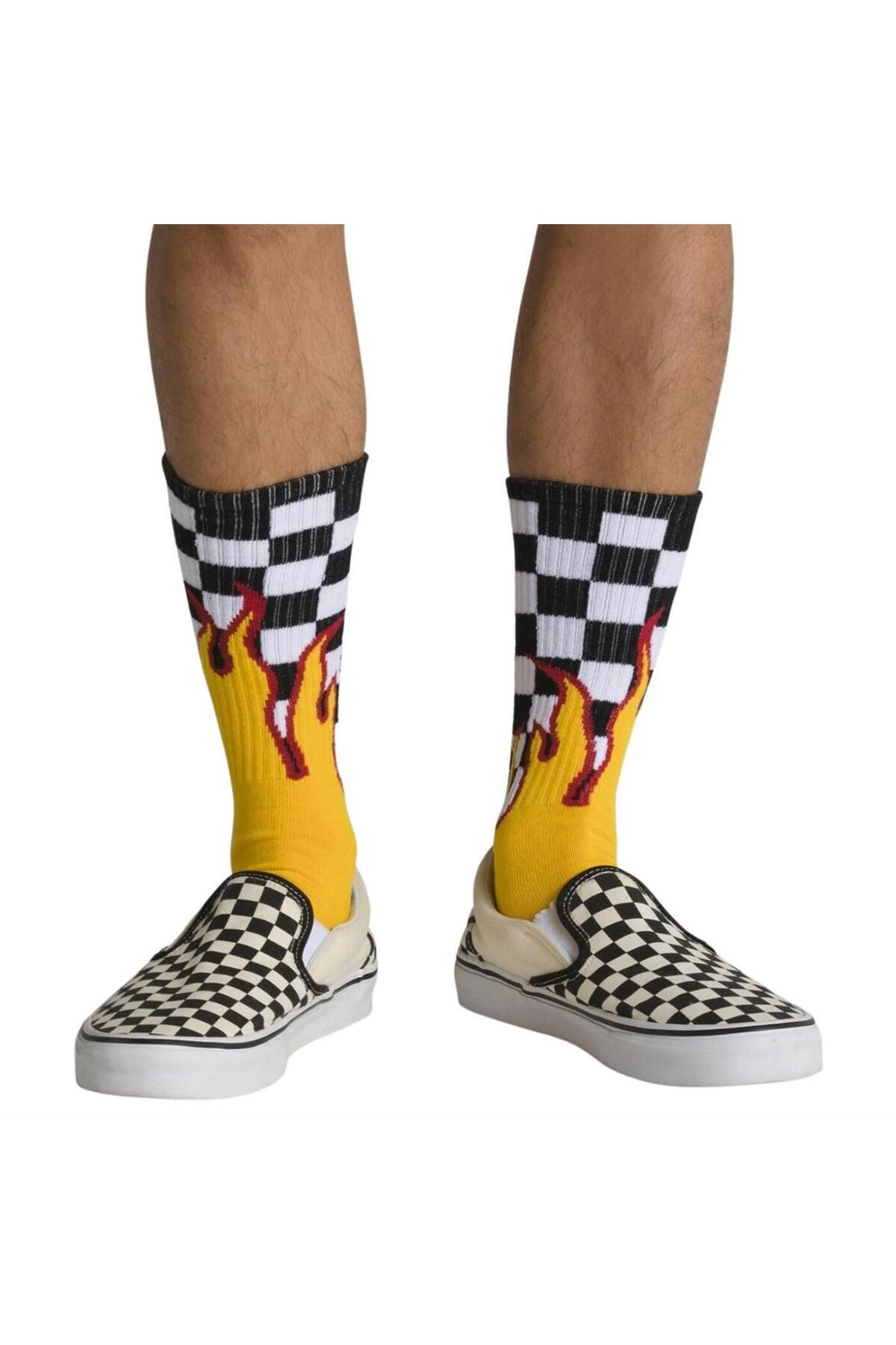 Vans flame socks shop