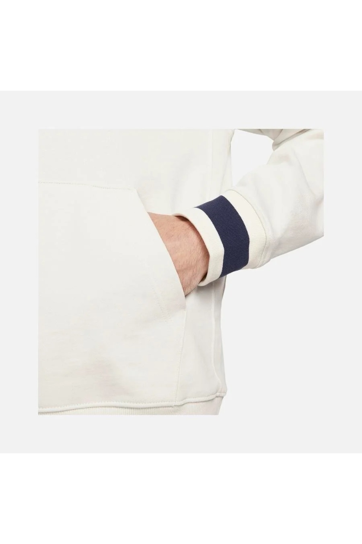 سویشرت مردانه سفید نایکی | FJ0555-030 اورجینال - تصویر 3