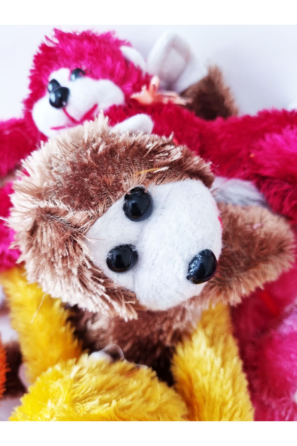 Modellino-Long Furry Plush Monkey Hugging Hands 70cm - Color Options 3