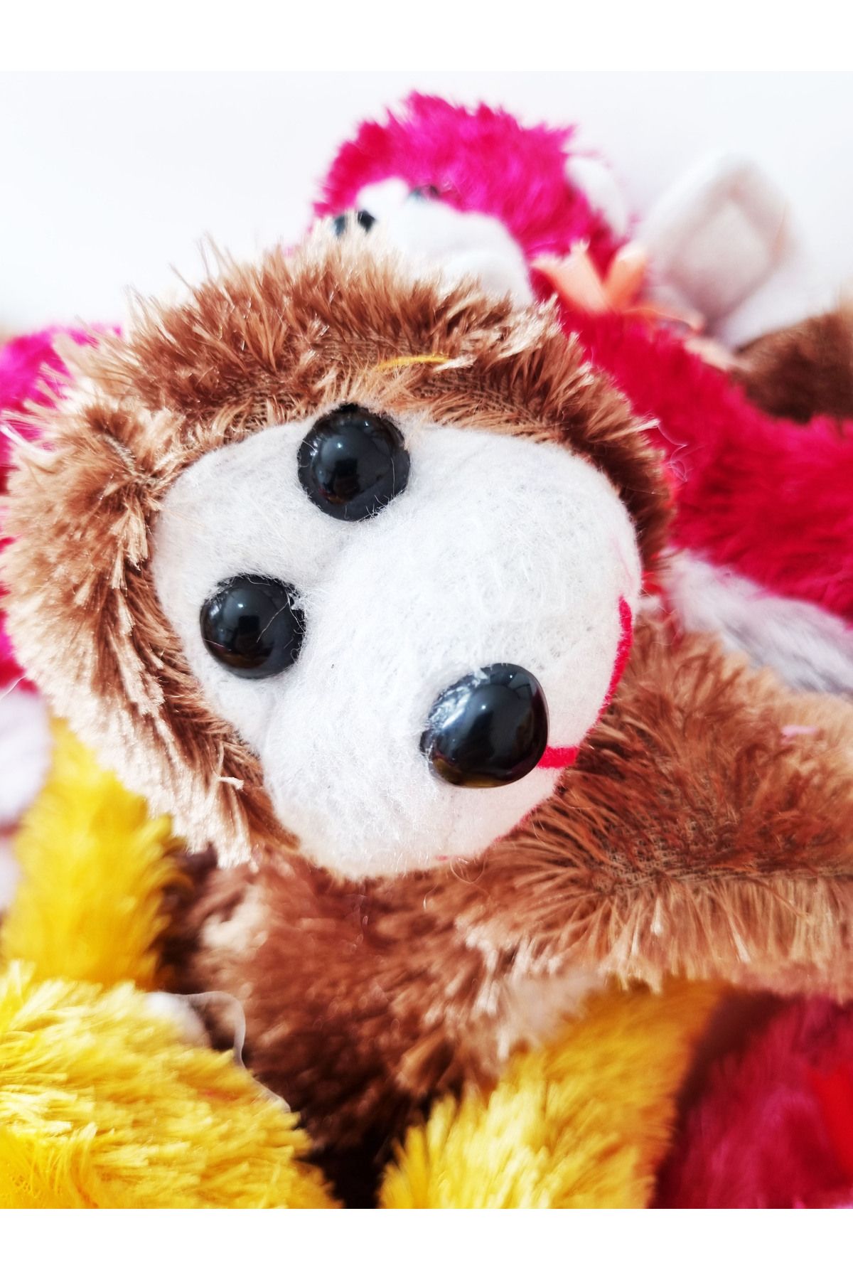 Modellino-Long Furry Plush Monkey Hugging Hands 70cm - Color Options 4