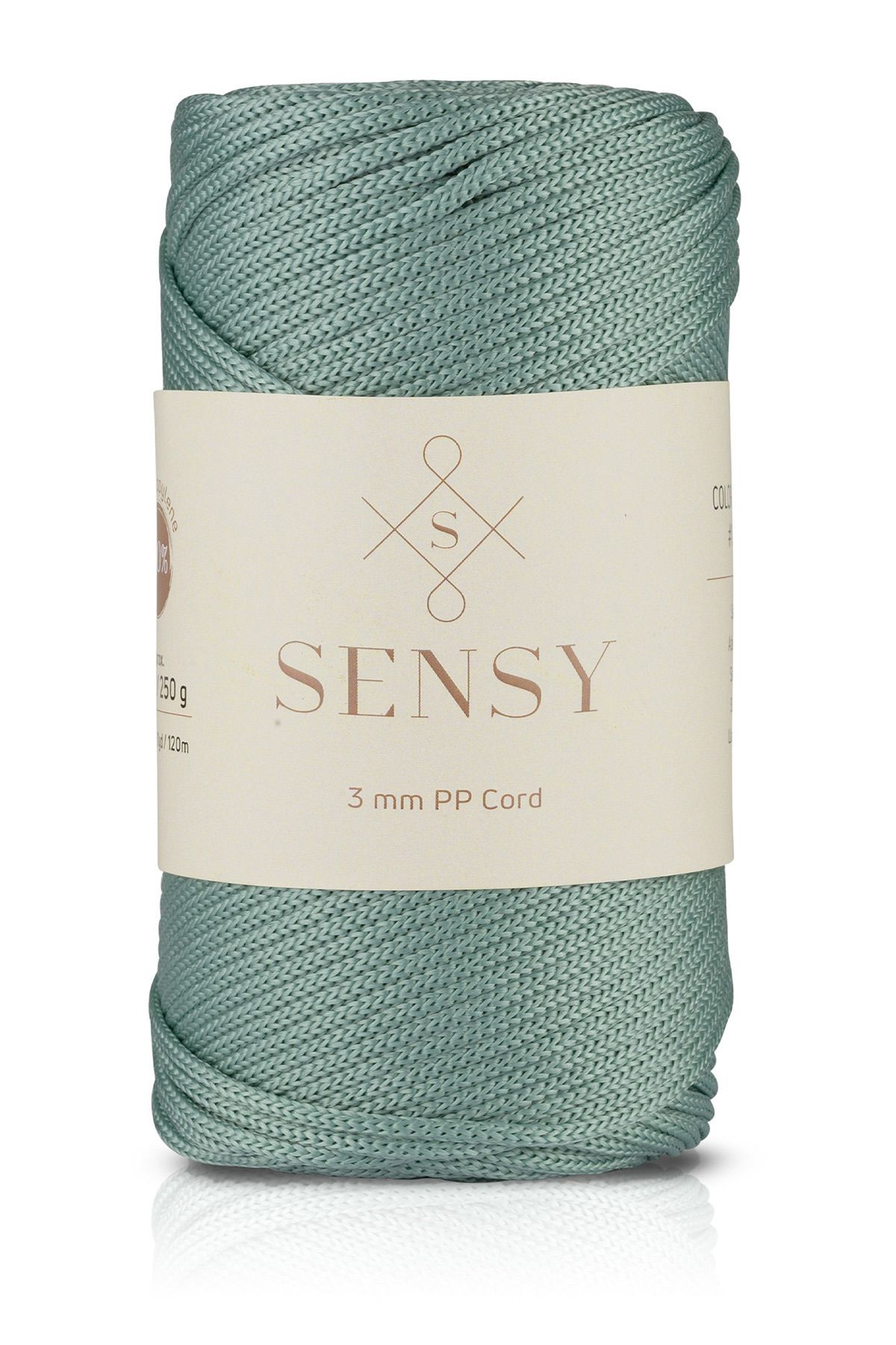 SENSY-3 Mm - 250 gr Polyester Macrame Thread Sage 120 M Polyester Macrame Thread Suppla Rope And Bag Thread 1