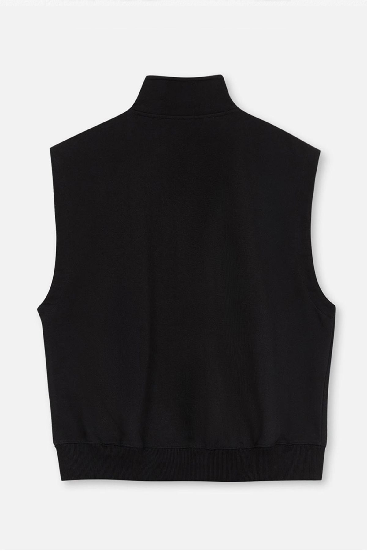 Eazy Co-Eazy Basic Unisex Black Stand-up Collar Vest 7