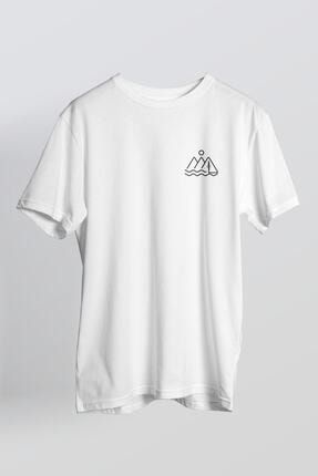 Unisex Beyaz Camp T-shirt CAMP