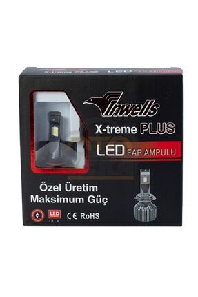 İNWELLS X-Treme Plus CSP LED XENON (ZENON) h4 15000 lümen Arıza Işığı Yakmaz h4siyah