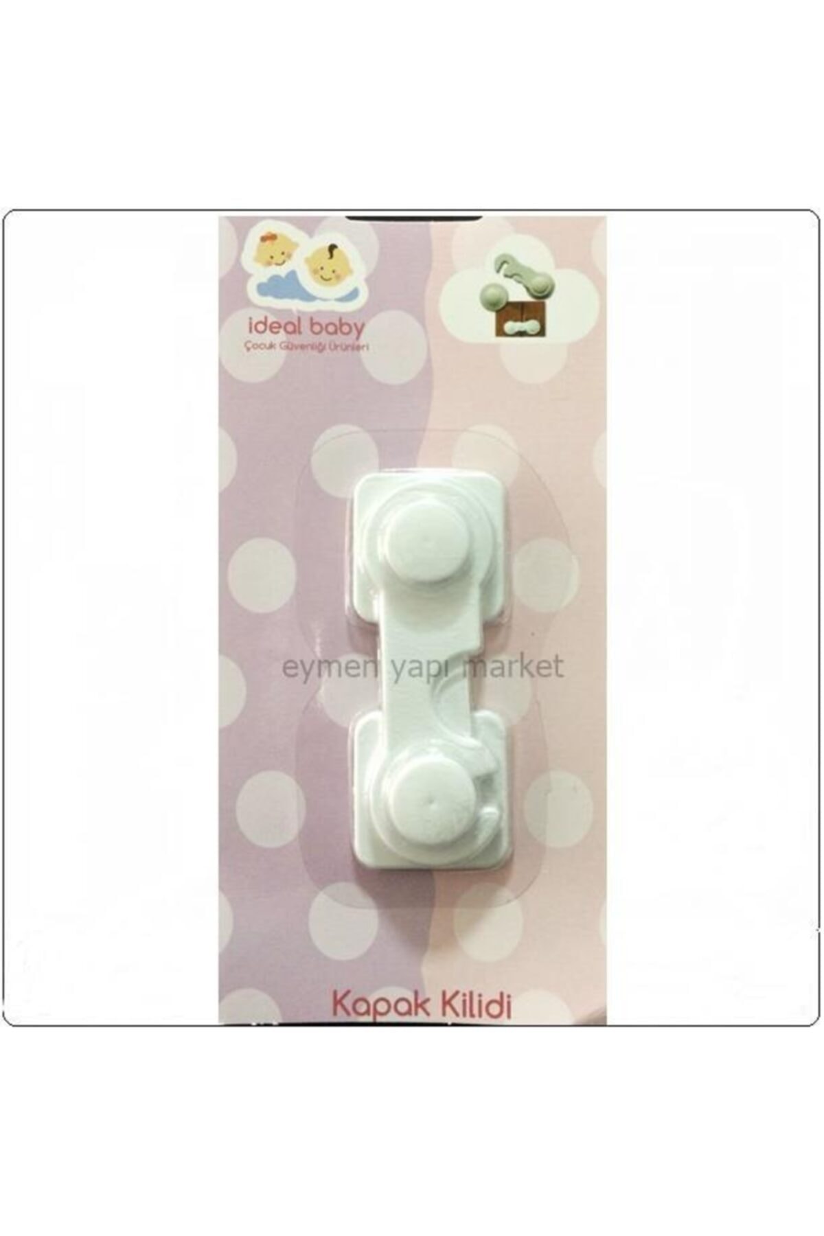 EYM Bebek Çocuk Için Dolap Kapak Güvenlik Kilidi fotoğrafı 2 (önizleme)