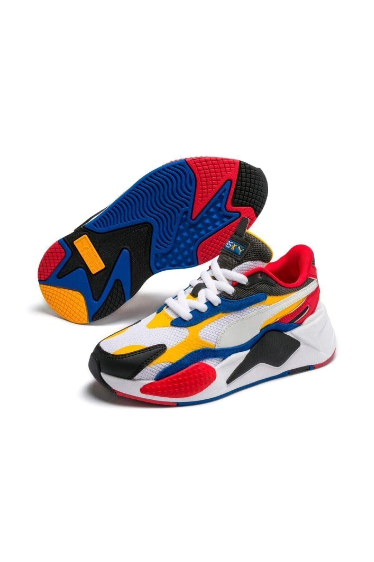 puma unisex renkli rs x puzzle jr spor ayakkabi 37235704 fiyati yorumlari trendyol