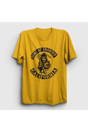 Unisex Sarı California Sons Of Anarchy T-shirt 214170tt